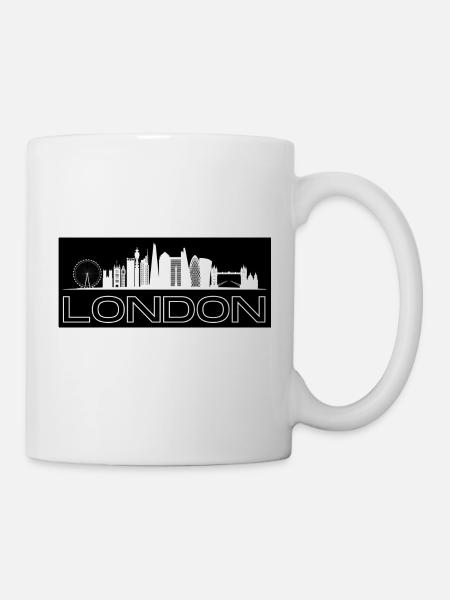 London - mit Skyline! - Tasse - Weiß