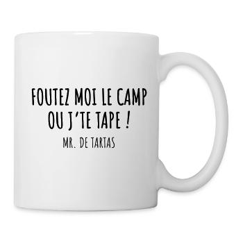 Foutez moi le camp ou je te tape ! De funès - Mug blanc - blanc - Droite