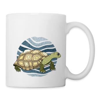 Tortue - Mug blanc - blanc - Droite