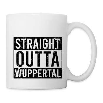 Straight outta Wuppertal black - Tasse - Weiß - Rechts