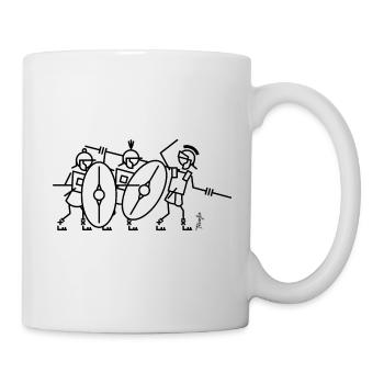 Romains attaquent ! - Mug blanc - blanc - Droite