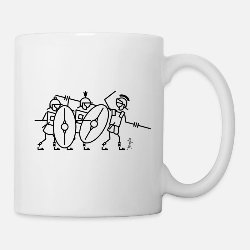 Römer greifen an! - Tasse - Weiß