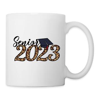 Senior 2023 Leopard Skin Graduated Graduation Gift - Mug - white - Right