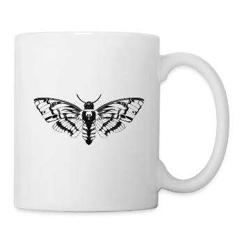 Papillon de nuit / Acherontia atropos / Papillon de nuit - Mug blanc - blanc - Droite