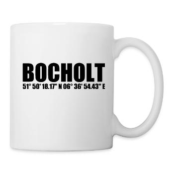 Bocholt Koordinaten - Tasse - Weiß - Rechts