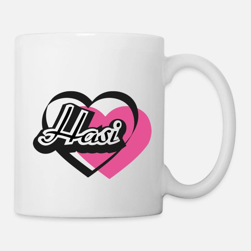 Kosename Hasi Herz - Tasse - Weiß