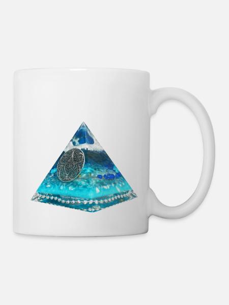 Plejaden Pyramide - Tasse - Weiß