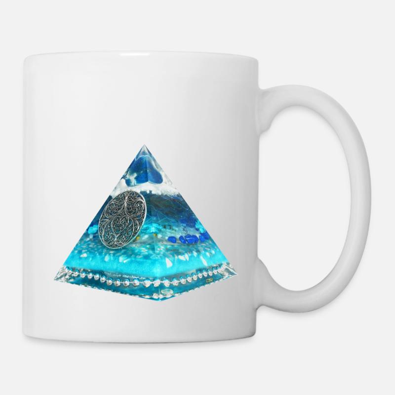 Plejaden Pyramide - Tasse - Weiß