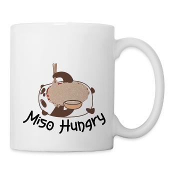 Miso Hungry Panda - Asian Food Lover Art - Mug - white - Right