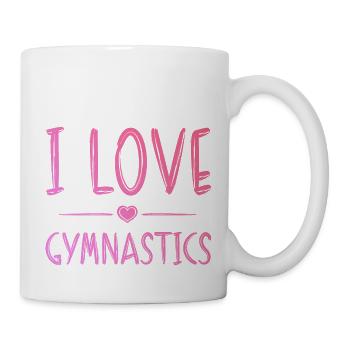Ich liebe Gymnastik - Tasse - Weiß - Rechts