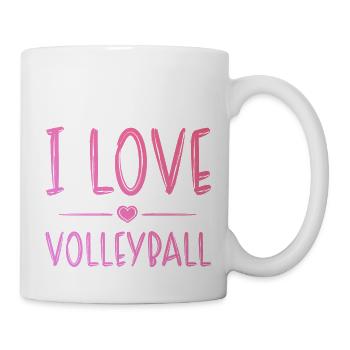 I love volleyball - Mug - white - Right