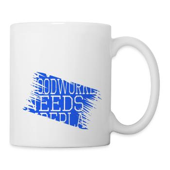 cool logging lumberjackwoodworking gift idea - Tasse - Weiß - Rechts