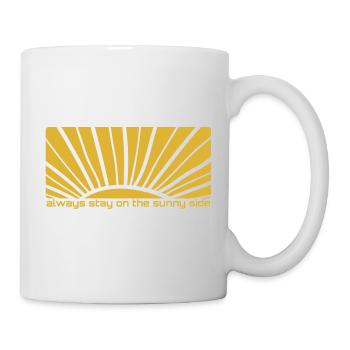 Restez toujours du côté ensoleillé de la vie - Mug blanc - blanc - Droite