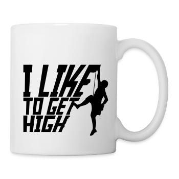 aiment se défoncer - Mug blanc - blanc - Droite