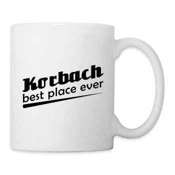 Korbach - Stadt best place ever - Tasse - Weiß - Rechts