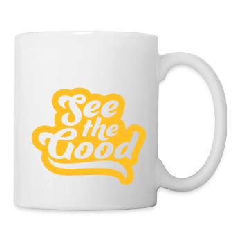 see the good Zitat - Tasse - Weiß - Rechts