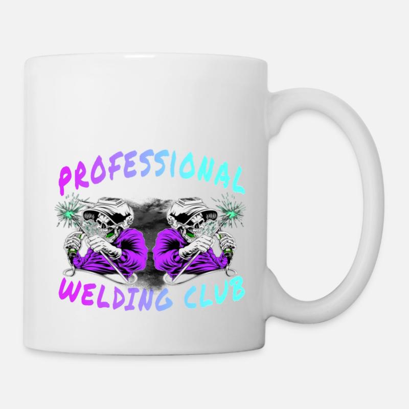 club de soudage professionnel violet - Mug blanc - blanc