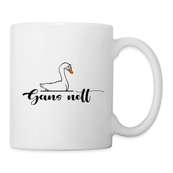 gänse gänsebraten gänsefreund gans nett gänsefeder - Mug - white - Right