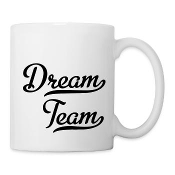 Dream Team - Tasse - Weiß - Rechts