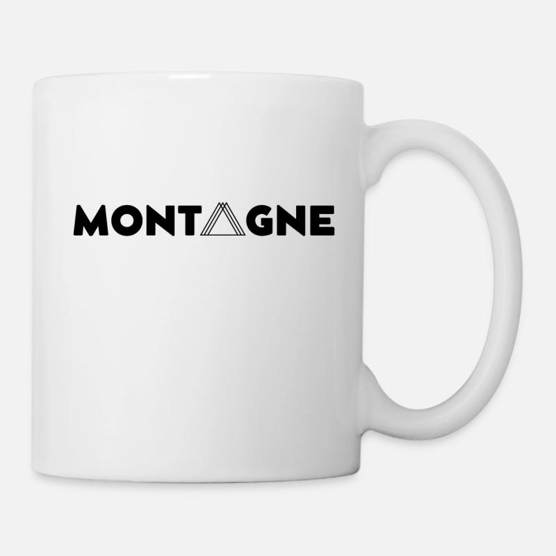 MONTAGNE + TRIANGLES - Mug blanc - blanc