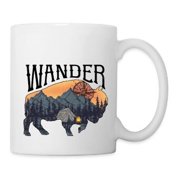 Wandern Campen Camping Outdoor Wandertour Wanderer - Tasse - Weiß - Rechts