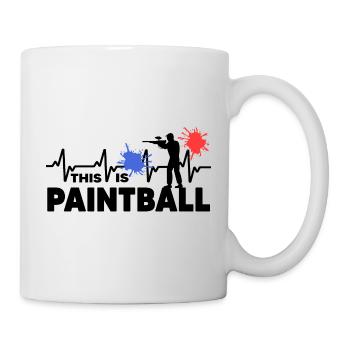 paintball gotcha paintballer - Tasse - Weiß - Rechts