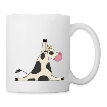 Cow Power Yoga Yoga Lover Gift Idea - Mug - white - Right