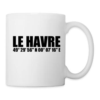 Le Havre Coordinates - Mug - white - Right