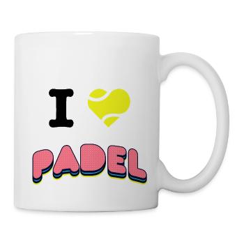 Padel - Ich liebe Padel - Tasse - Weiß - Rechts