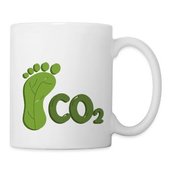 Klimaschutz ökologischer Fußabdruck Naturschutz - Tasse - Weiß - Rechts