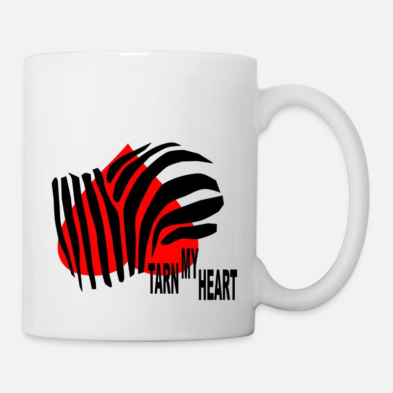 Tarn my Heart im Zebra Muster - Tasse - Weiß