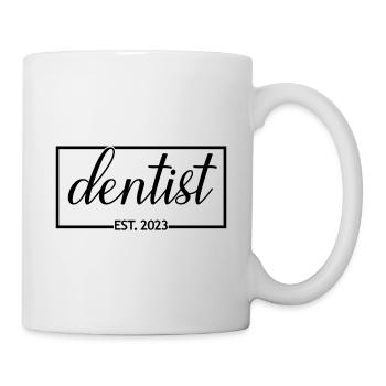 Dentiste Est. 2023 Diplômé en dentisterie Étudiant - Mug blanc - blanc - Droite