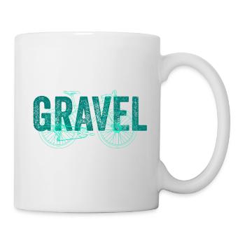 GRAVEL Vélo Gravelbike - Mug blanc - blanc - Droite