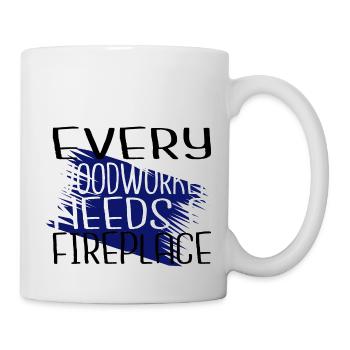 jokes tree job union carpenter woodworking sayings - Mug - white - Right