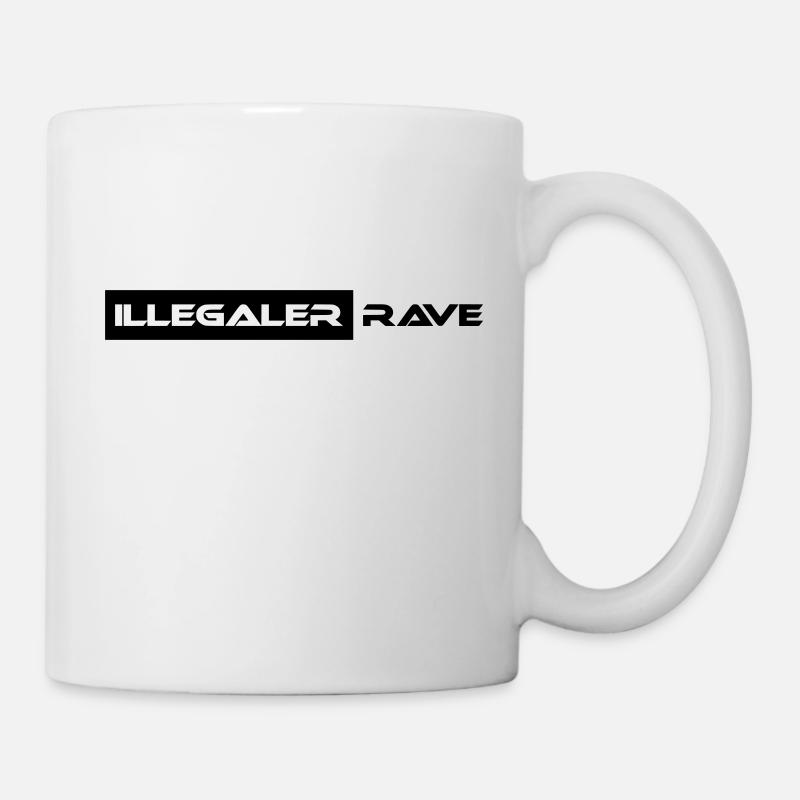 Illegaler Rave - Tasse - Weiß