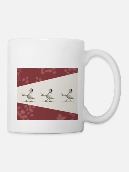 Rose d'Abeilles grandiose Küchenartikel mit Herz - Tasse - Weiß