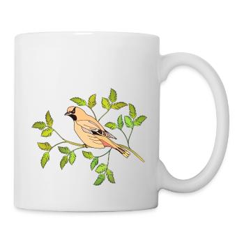 Oiseau - Mug blanc - blanc - Droite