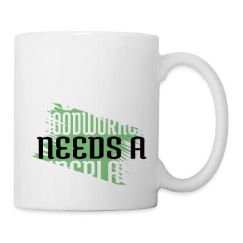 carpenter hoodies and sweatshirts chop wood - Mug - white - Right