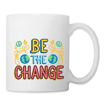 Be the change idee cadeau original - Mug blanc - blanc - Droite