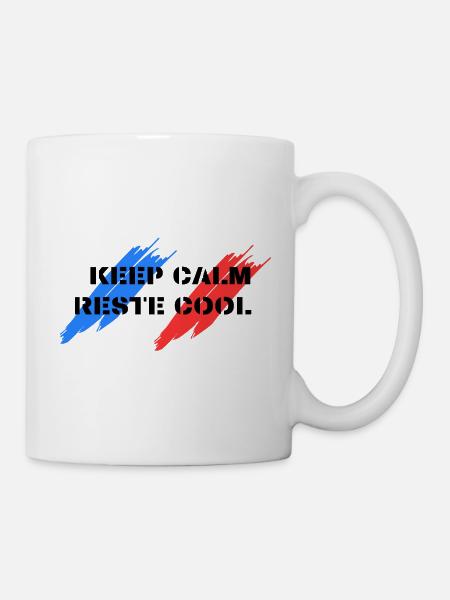 KEEP CALM RESTE COOL - Mug blanc - blanc