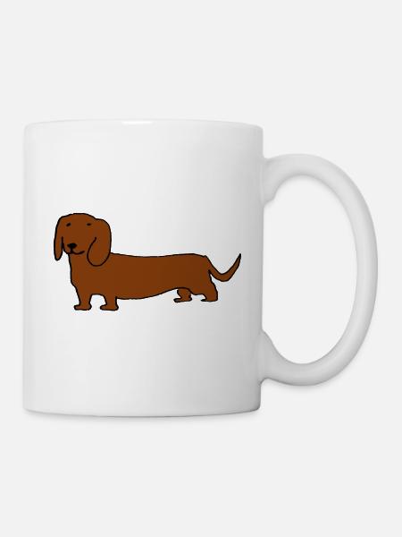 Dackel - Tasse - Weiß