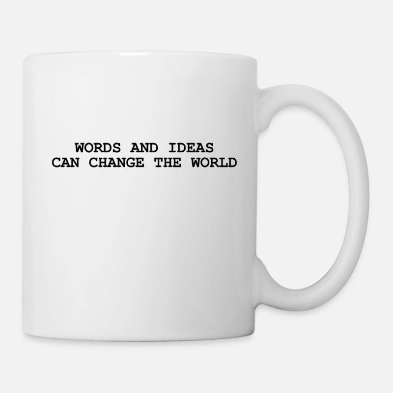 Words and ideas can change the world - Mug - white