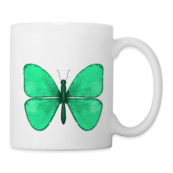 Papillon - Mug blanc - blanc - Droite