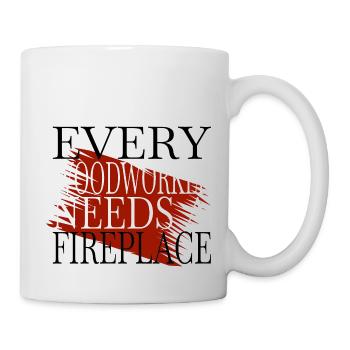 apprentice carpenter saw funny quote - Mug - white - Right