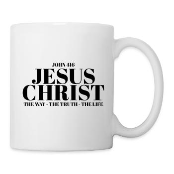 Jesus Christus Bibel Christian Christliches Kreuz - Tasse - Weiß - Rechts