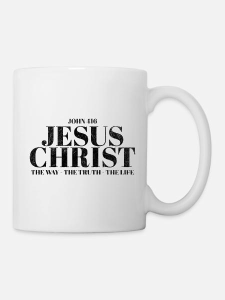 Jesus Christ Bible Christian Christian Cross - Mug - white
