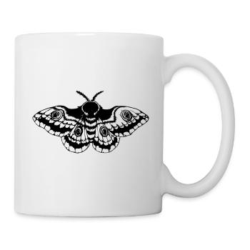 Kleine Motte - Tasse - Weiß - Rechts