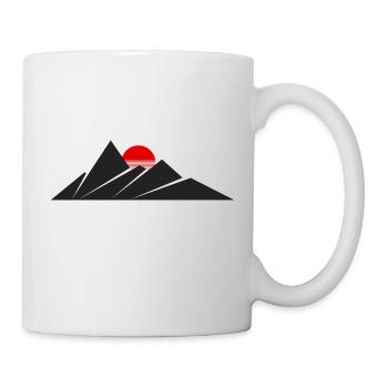 Montagnes Soleil - Mug blanc - blanc - Droite