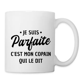 je suis parfaite - Mug blanc - blanc - Droite