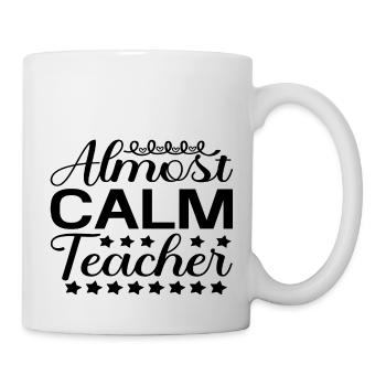 Professeur presque calme - Mug blanc - blanc - Droite